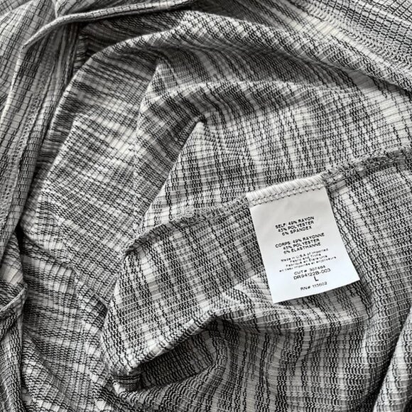 LUSH Women's Gray Marled 3/4 Sleeve Twist Knot Knitted Midi Dress — Size L - Picture 7 of 9